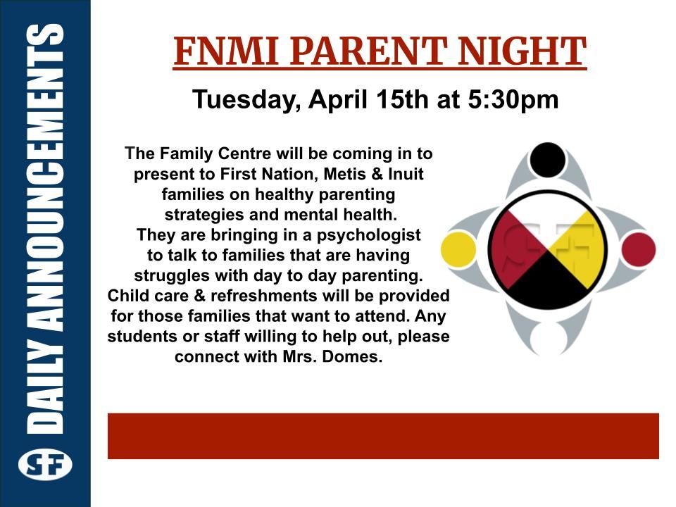 FNMI Parent Night